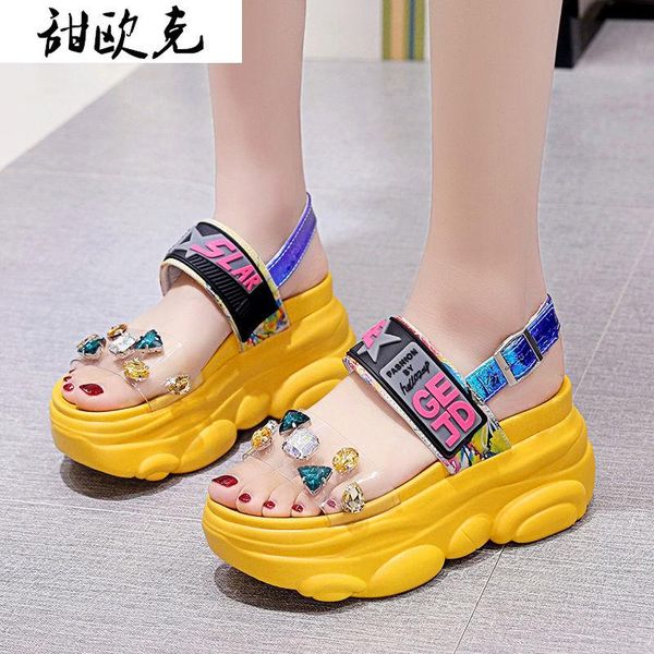 2021 summer pu new buckle women sandals fashion rhinestone open-toed casual shoes women sandals outdoor wedge, Black
2021 summer pu new buckle women sandals fashion rhinestone open-toed casual shoes women sandals outdoor wedge, Black