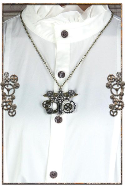 pendants 2021 steampunk retro jewelry europe and america personality bone man gear accessories party necklace, Black
pendants 2021 steampunk retro jewelry europe and america personality bone man gear accessories party necklace, Black