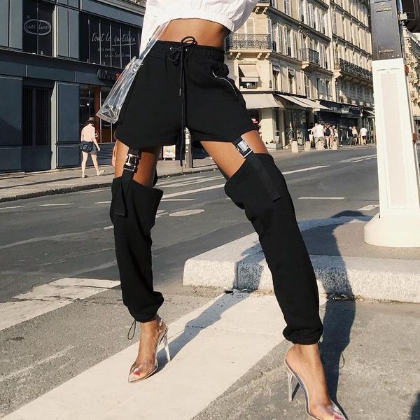 women's pants & capris muxu black trousers women streetwear cargo summer pencil high waist ladies, Black;white
women's pants & capris muxu black trousers women streetwear cargo summer pencil high waist ladies, Black;white
