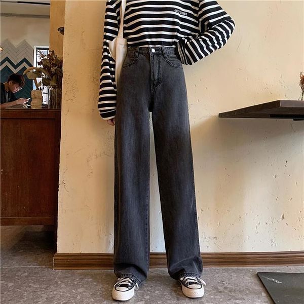 women's jeans woman pants straight high waist loose black clothing pantalones vaqueros mujer, Blue
women's jeans woman pants straight high waist loose black clothing pantalones vaqueros mujer, Blue