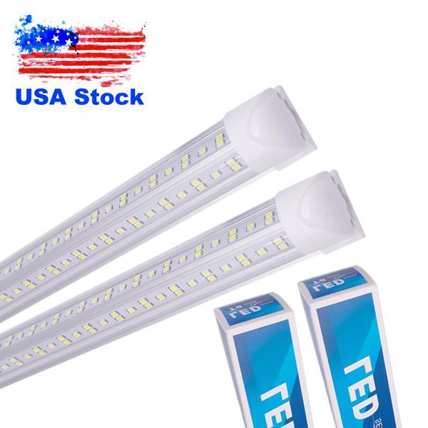 8ft linkable shop lights,144w 14400lm v-shape t8 led tube fixture,double side 4 rows,clear lens 6000k fluorescent lamp replacement integrate
8ft linkable shop lights,144w 14400lm v-shape t8 led tube fixture,double side 4 rows,clear lens 6000k fluorescent lamp replacement integrate