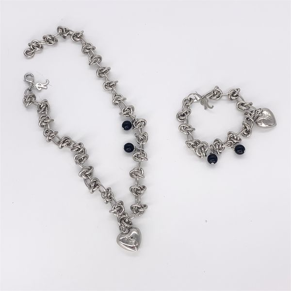 raf thorns love peach heart asymmetric necklace bracelet hip-hop street all-match men and women trend fashion collarbone chain jewelry, Silver
raf thorns love peach heart asymmetric necklace bracelet hip-hop street all-match men and women trend fashion collarbone chain jewelry, Silver
