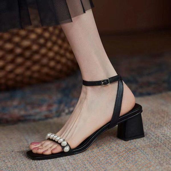 sandals casual women's shoes fashion string bead square heel buckle strap office commute summer lady, Black
sandals casual women's shoes fashion string bead square heel buckle strap office commute summer lady, Black