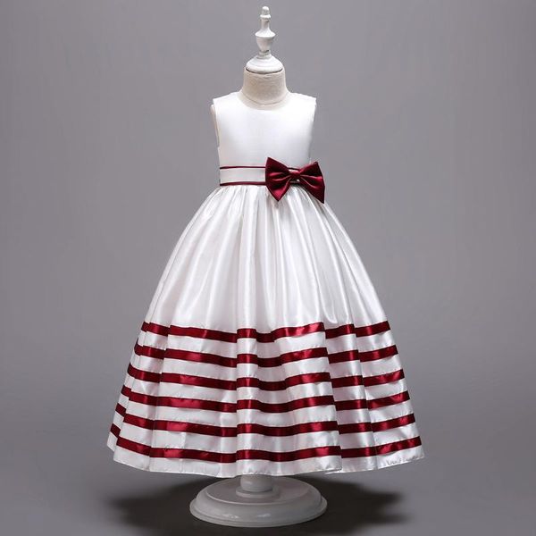 girl's dresses flower girls luxury sleeveless bow burgundy elegant ball gown o-neck knee-length lovely kids party princess skirt f104, Red;yellow
girl's dresses flower girls luxury sleeveless bow burgundy elegant ball gown o-neck knee-length lovely kids party princess skirt f104, Red;yellow