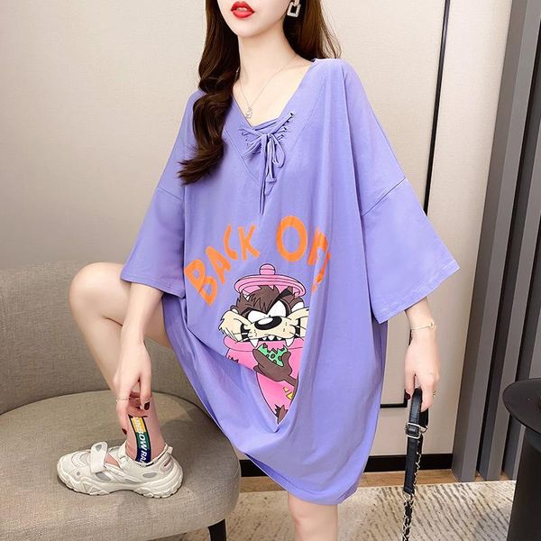 women's t-shirt korean lace up v-neck short sleeve womens bow drawstring cartoon print girls fashion clothes, White
women's t-shirt korean lace up v-neck short sleeve womens bow drawstring cartoon print girls fashion clothes, White