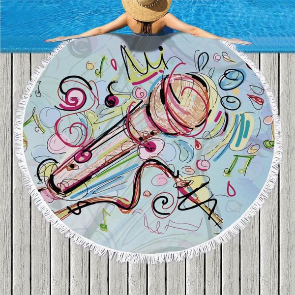 towel music style round beach with microfiber 150cm picnic blanket mat tapestry
towel music style round beach with microfiber 150cm picnic blanket mat tapestry