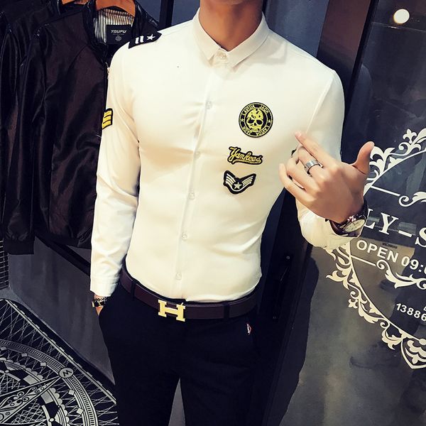 new mais tamanho 5xl-s primavera nova manga longa comissrio de bordo uniforme camisas roupas masculinas 2021 simples fino ajuste casual fest, Black;brown
new mais tamanho 5xl-s primavera nova manga longa comissrio de bordo uniforme camisas roupas masculinas 2021 simples fino ajuste casual fest, Black;brown