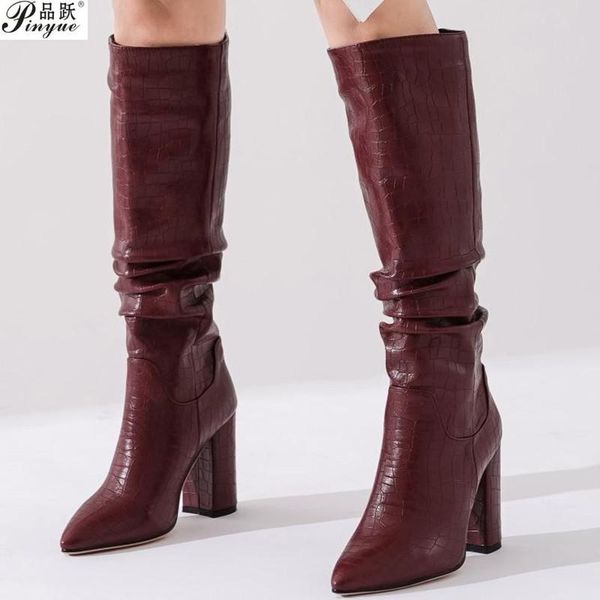boots plus size 34-43 brand women thick high heels autumn winter cowboy western knee shoes, Black
boots plus size 34-43 brand women thick high heels autumn winter cowboy western knee shoes, Black
