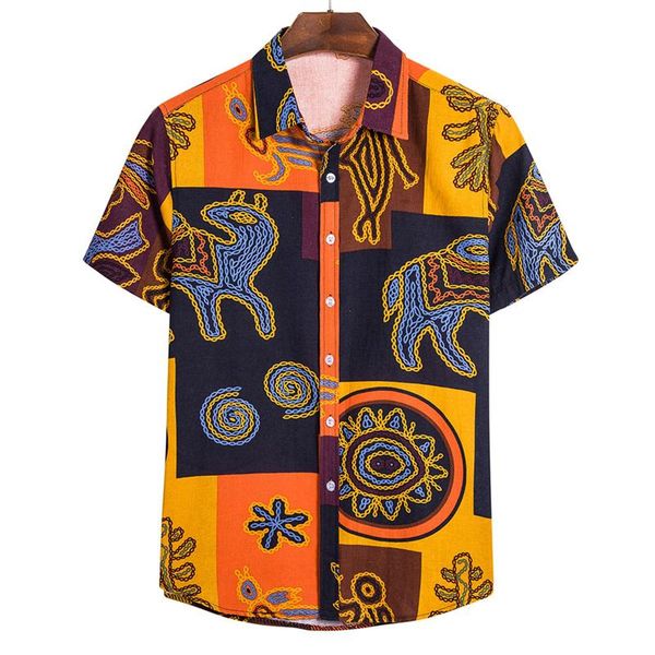 mens shirt ethnic style print short sleeve turn down collar camisa masculina casual streetwear men hawaiian shirts 2021, White;black
mens shirt ethnic style print short sleeve turn down collar camisa masculina casual streetwear men hawaiian shirts 2021, White;black