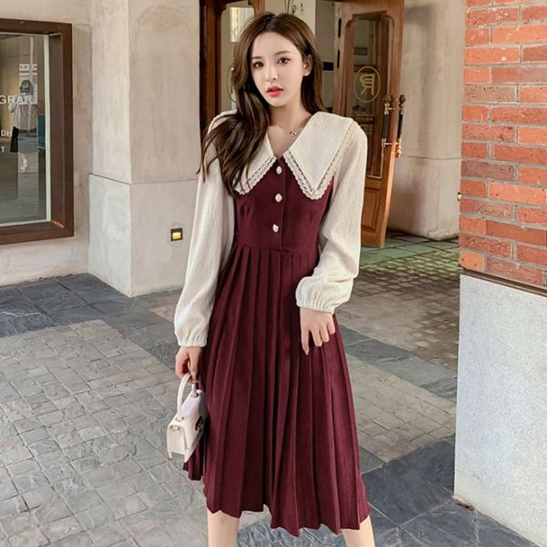 autumn and winter 2021 new age reduction pleated bandage waist lapel medium length long sleeve dress women's fashion, Black;gray
autumn and winter 2021 new age reduction pleated bandage waist lapel medium length long sleeve dress women's fashion, Black;gray