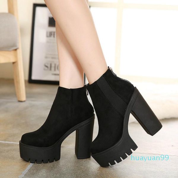 boots drop fashion black ankle women thick heels spring autumn flock platform shoes high zipper ladies
boots drop fashion black ankle women thick heels spring autumn flock platform shoes high zipper ladies