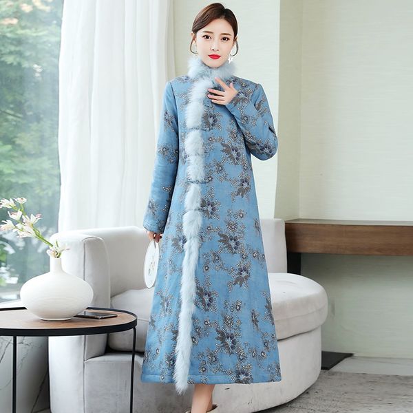 new year traditional winter chinese style clothing women thick wool cheongsam warm improved thick female qipao dress 11749, Red
new year traditional winter chinese style clothing women thick wool cheongsam warm improved thick female qipao dress 11749, Red