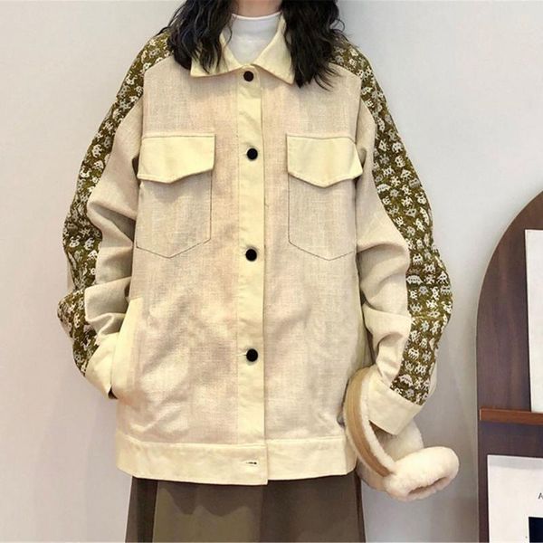 women's jackets workwear coat women canvas coats 2021 autumn female fashion jacket outwear mix color clothing, Black;brown
women's jackets workwear coat women canvas coats 2021 autumn female fashion jacket outwear mix color clothing, Black;brown