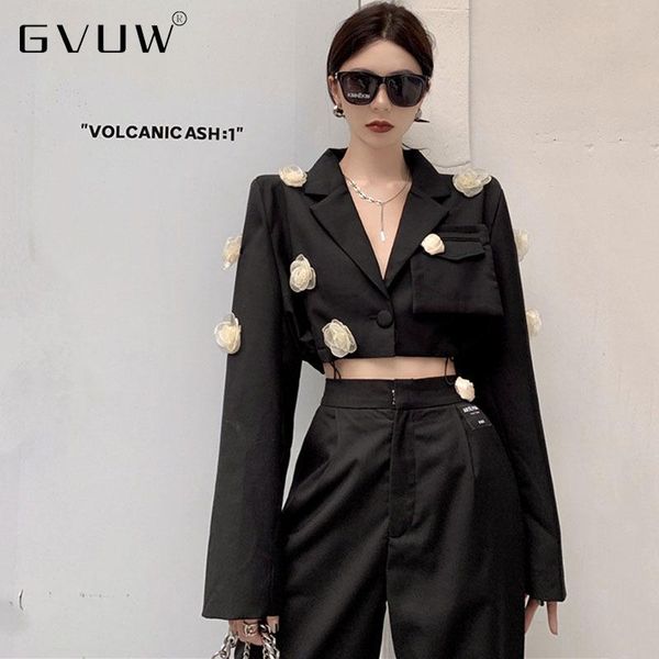 women's suits & blazers gvuw autumn sweet handmade rose slim and versatile short suit coat fashion formal jacket women kb91078, White;black
women's suits & blazers gvuw autumn sweet handmade rose slim and versatile short suit coat fashion formal jacket women kb91078, White;black