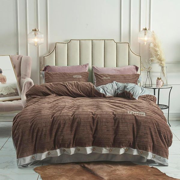 bedding sets fashion lamper velvet fleece 4pcs duvet cover flannel bed sheet flat winter fitted thicken stripe linen warm
bedding sets fashion lamper velvet fleece 4pcs duvet cover flannel bed sheet flat winter fitted thicken stripe linen warm