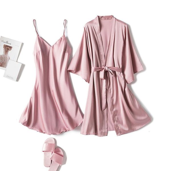 spring new camisole pajamas robe set ice silk long sleeve pajamas 2 pcs hollow fashion sleepwear, Black;red
spring new camisole pajamas robe set ice silk long sleeve pajamas 2 pcs hollow fashion sleepwear, Black;red