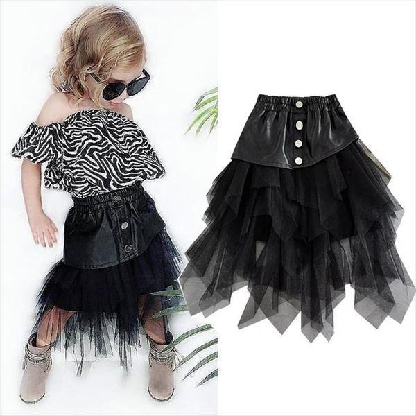 spring summer girls irregular mesh womens skirt leather fashion stitching korean style kids skirts club party children clothes, Blue
spring summer girls irregular mesh womens skirt leather fashion stitching korean style kids skirts club party children clothes, Blue