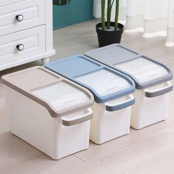 storage bottles & jars 10kg kitchen rice box moisture-proof large capacity grain flour container with visible window pulley
storage bottles & jars 10kg kitchen rice box moisture-proof large capacity grain flour container with visible window pulley