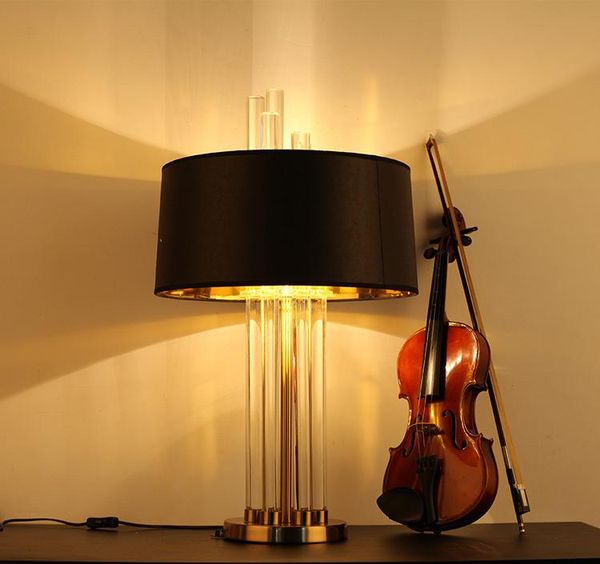 table lamps european crystal lamp modern american simple living room study bedroom bedside
