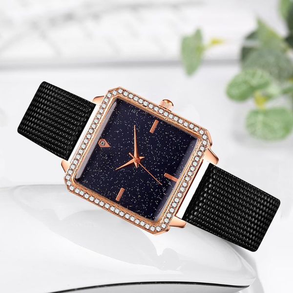 wristwatches women square starry sky diamond watch luxury ladies leather quartz analog wrist watches relogio feminino zegarek damski, Slivery;brown
wristwatches women square starry sky diamond watch luxury ladies leather quartz analog wrist watches relogio feminino zegarek damski, Slivery;brown