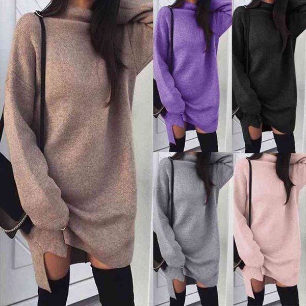 autumn winter knitted sweaters warm womens dress long sleeve turtleneck casual loose sweater split, Black;gray
autumn winter knitted sweaters warm womens dress long sleeve turtleneck casual loose sweater split, Black;gray