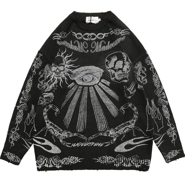men's sweaters oversized sweater men women harajuku skull graffiti retro vintage knitted cotton pullover 2021 autumn and winter, White;black
men's sweaters oversized sweater men women harajuku skull graffiti retro vintage knitted cotton pullover 2021 autumn and winter, White;black