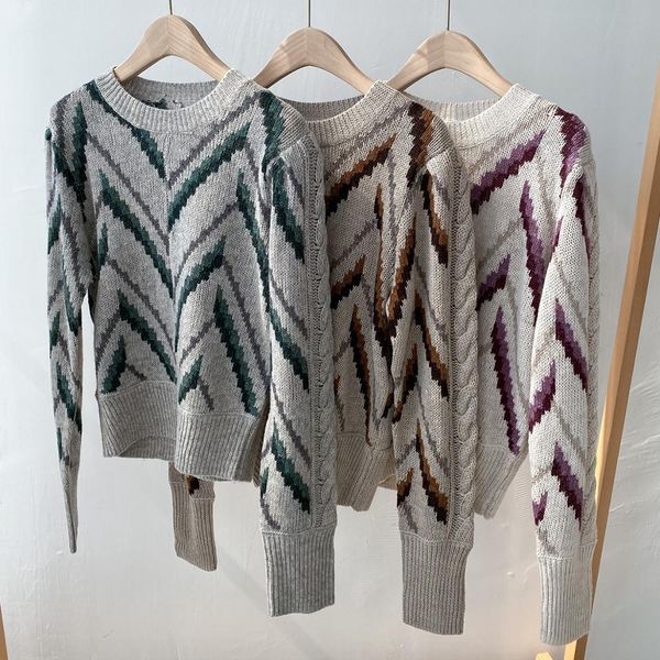 2021 new three colors women o-neck sweater long sleeve geometric pattern casual knit pullovers s8iy, White;black
2021 new three colors women o-neck sweater long sleeve geometric pattern casual knit pullovers s8iy, White;black