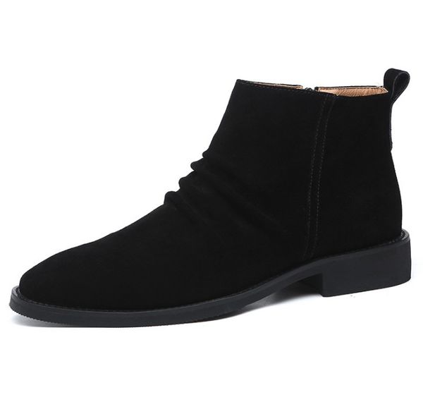 oxfords leather men shoes whole cut fashion casual boots pointed toe formal business male wedding dress shoe, Black
oxfords leather men shoes whole cut fashion casual boots pointed toe formal business male wedding dress shoe, Black