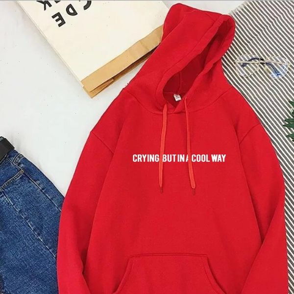 crying, in a cool way sweatshirt kawaii harry styles casual print pullovers pink clothing womens 2021 korean hoodie oversized, Black
crying, in a cool way sweatshirt kawaii harry styles casual print pullovers pink clothing womens 2021 korean hoodie oversized, Black