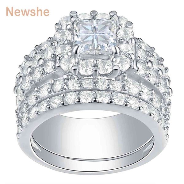 newshe halo wedding rings for women 4 carats cross cut aaaaa zirconia classic jewelry 925 sterling silver engagement ring set, Slivery;golden
newshe halo wedding rings for women 4 carats cross cut aaaaa zirconia classic jewelry 925 sterling silver engagement ring set, Slivery;golden