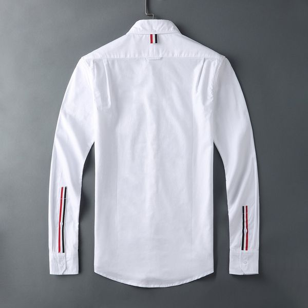 men's polos fashion tb thom brand shirts men slim white long sleeve casual shirt turn down collar oxford cuff ribbons clothing h292, White;black
men's polos fashion tb thom brand shirts men slim white long sleeve casual shirt turn down collar oxford cuff ribbons clothing h292, White;black