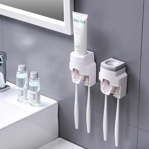 toothbrush holders wall mounted toothpaste dispenser waterproof automatic squeezer set punch-holder bathroom accessories
toothbrush holders wall mounted toothpaste dispenser waterproof automatic squeezer set punch-holder bathroom accessories