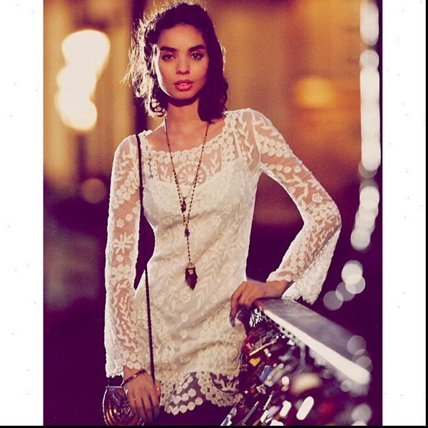 2021 flower pattern long sleeve loose hook beach womens hollow out lace dress elegant lace beach dress, Black;gray
2021 flower pattern long sleeve loose hook beach womens hollow out lace dress elegant lace beach dress, Black;gray