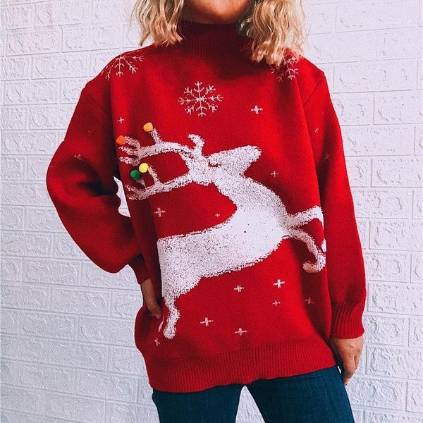 women's sweaters christmas sweater women winter 2021 autumn knitted snowflake elk print ladies jumper pullovers xmas female, White;black
women's sweaters christmas sweater women winter 2021 autumn knitted snowflake elk print ladies jumper pullovers xmas female, White;black