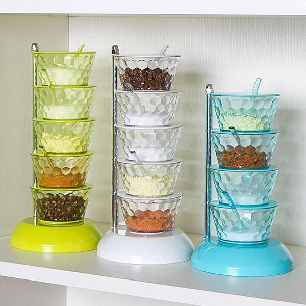 4/5 layers spice jars with lid & spoon rotatable spice cup clear abs flavouring organizer for seasoning gr5
4/5 layers spice jars with lid & spoon rotatable spice cup clear abs flavouring organizer for seasoning gr5
