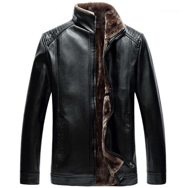 men's fur & faux winter plus velvet thicken thermal stand collar leather jacket men business casual straight mens coats jaqueta de cour, Black
men's fur & faux winter plus velvet thicken thermal stand collar leather jacket men business casual straight mens coats jaqueta de cour, Black