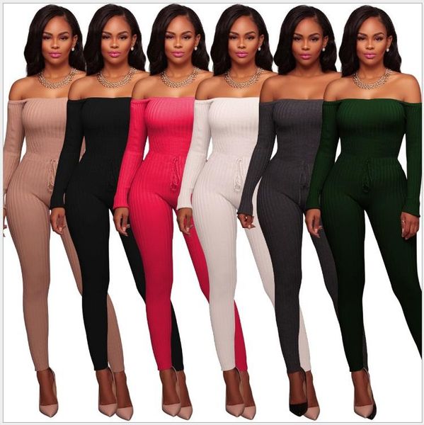 women's jumpsuits & rompers summer off shoulder jumpsuit lace up long sleeve bodysuit casual overalls ladies skinny pants womens, Black;white
women's jumpsuits & rompers summer off shoulder jumpsuit lace up long sleeve bodysuit casual overalls ladies skinny pants womens, Black;white