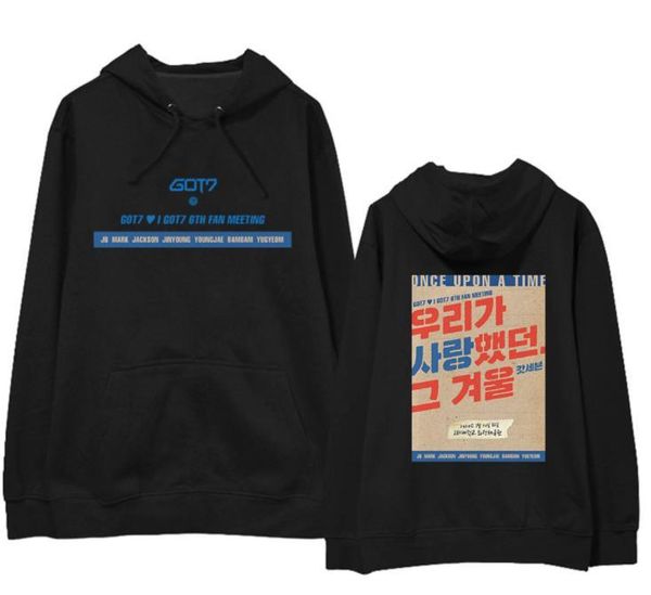 women's hoodies & sweatshirts kpop got7 6th fans meeting all member names/po printing fashion fleece/thin pullover sweatshirt, Black
women's hoodies & sweatshirts kpop got7 6th fans meeting all member names/po printing fashion fleece/thin pullover sweatshirt, Black