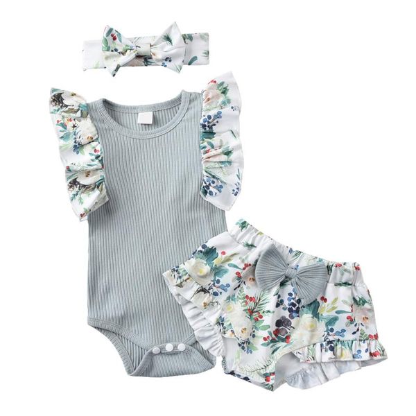 clothing sets #5 children's born infant baby girls solid color romper bodytsuit+floral print shorts set jumpsuit rompers, White
clothing sets #5 children's born infant baby girls solid color romper bodytsuit+floral print shorts set jumpsuit rompers, White