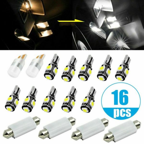 car headlights 16pcs led interior inside light dome trunk map license plate lamp bulbs white lights spare
car headlights 16pcs led interior inside light dome trunk map license plate lamp bulbs white lights spare
