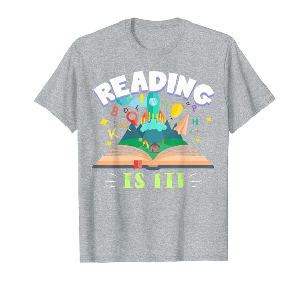 reading is lit english teacher t-shirt for bookworms t-shirt, White;black
reading is lit english teacher t-shirt for bookworms t-shirt, White;black