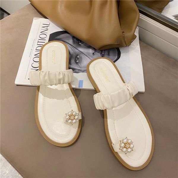 slippers 2021 summer fashion women brand flat mules pearl slides open toe shoes leisure sandals female beach flip flops, Black
slippers 2021 summer fashion women brand flat mules pearl slides open toe shoes leisure sandals female beach flip flops, Black