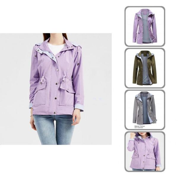 women's jackets women windbreaker stand collar warm zipper closure detachable hat striped lining casual coat for date, Black;brown
women's jackets women windbreaker stand collar warm zipper closure detachable hat striped lining casual coat for date, Black;brown