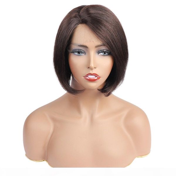 short wigs straight hair brazilian hair lace wigs human hair wigs for black women swiss lace wig, Black;brown
short wigs straight hair brazilian hair lace wigs human hair wigs for black women swiss lace wig, Black;brown