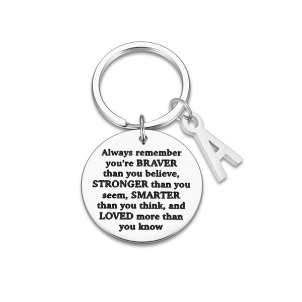 keychains fashion car keychain gradation key rings jewerly gift for men women always remember you are braver than believe, Silver
keychains fashion car keychain gradation key rings jewerly gift for men women always remember you are braver than believe, Silver