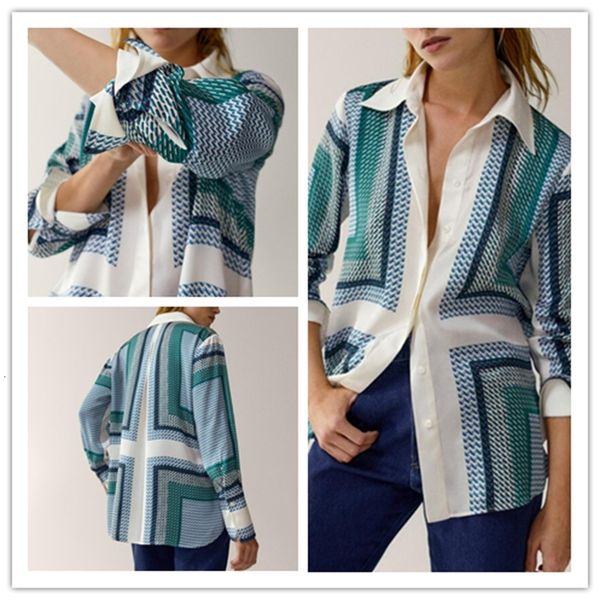 2021 women autumn new fine pattern printed ladies shirt long sleeve p4z1, White
2021 women autumn new fine pattern printed ladies shirt long sleeve p4z1, White