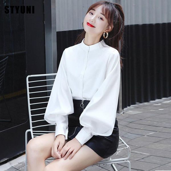 ins design retro stand-up collar white shirt female french 2021 spring and autumn lantern sleeve cardigan korean casual shirt
ins design retro stand-up collar white shirt female french 2021 spring and autumn lantern sleeve cardigan korean casual shirt