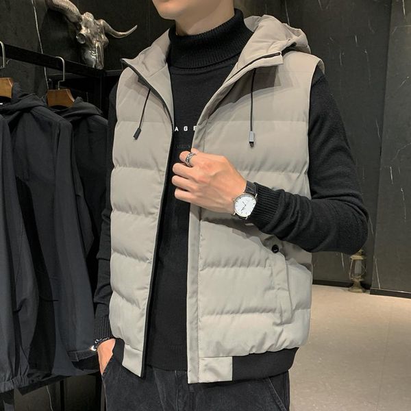 men's vests lomemol 2021 winter hooded parkas vest fashion solid color zipper casual warm coat, Black;white
men's vests lomemol 2021 winter hooded parkas vest fashion solid color zipper casual warm coat, Black;white