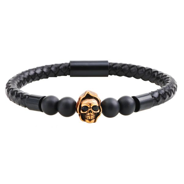 nimei ghost head copper inlaid zircon cow leather personality trend skull bracelet small commodity, Golden;silver
nimei ghost head copper inlaid zircon cow leather personality trend skull bracelet small commodity, Golden;silver
