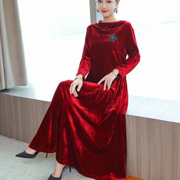 casual dresses 2021 autumn winter women turtleneck gold velvet long dress female slim sleeve elegant plus size 3xl, Black;gray
casual dresses 2021 autumn winter women turtleneck gold velvet long dress female slim sleeve elegant plus size 3xl, Black;gray